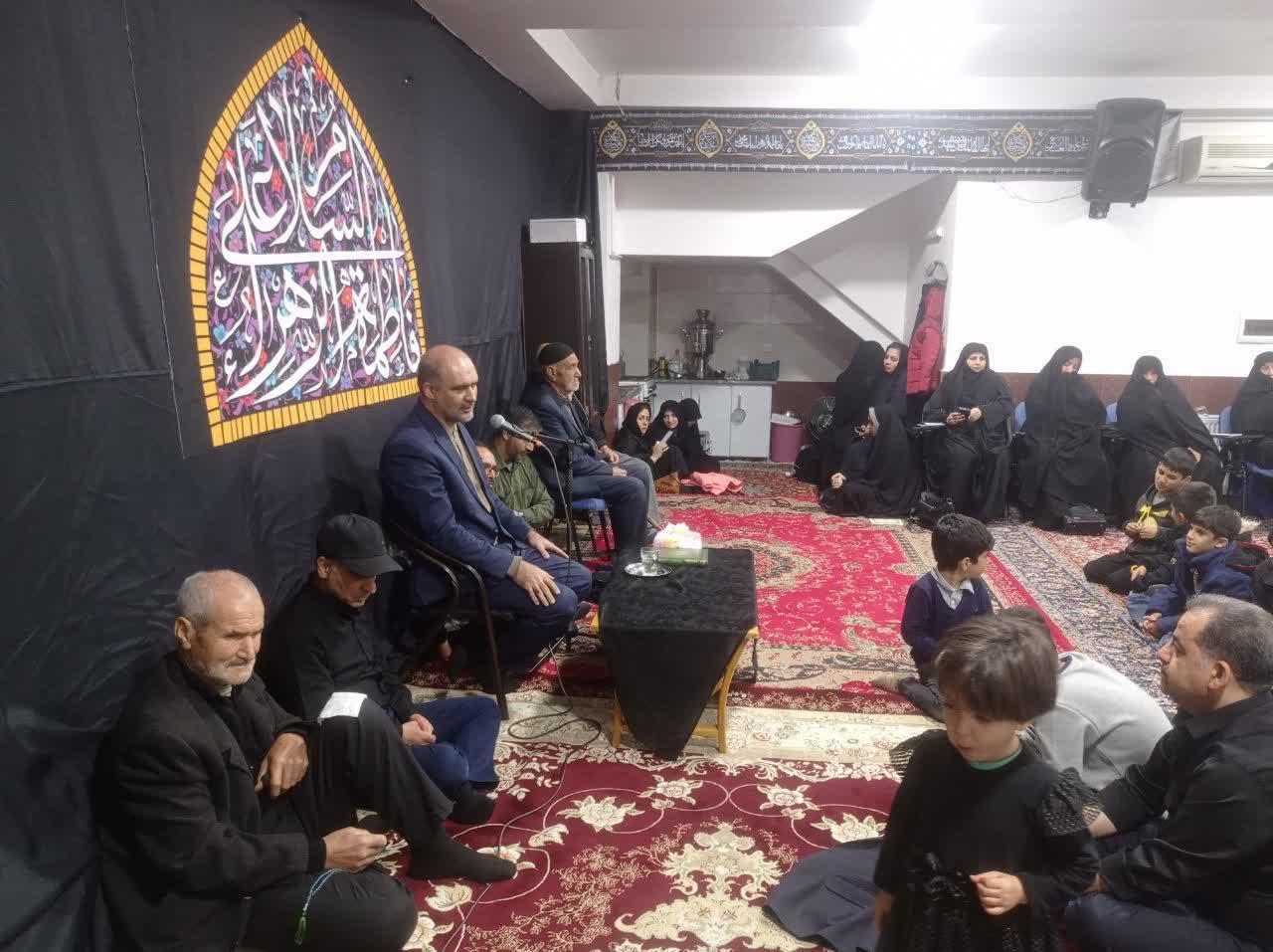 گزارش تصویری برگزاری مراسم ایام فاطمیه در خانه قرآن مبین زنجان