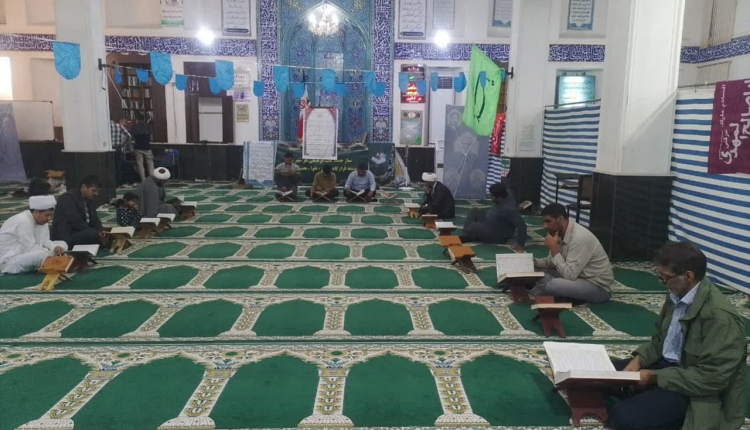 برپایی محفل جزءخوانی قرآن در مسجد جامع ابوموسی