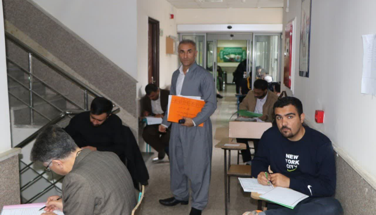 شرکت ۵ معلول جسمی و نابینا حافظ در آزمون حفظ تخصصی در کردستان