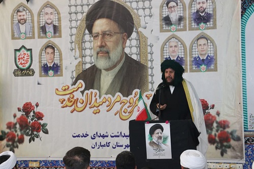 مراسم بزرگداشت شهید رئیسی و شهدای خدمت با حضور قرآنیان درسقز برگزار شد