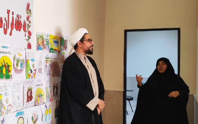 بازدید رئیس اداره تبلیغات اسلامی گناوه از خانه قرآن چهارروستایی